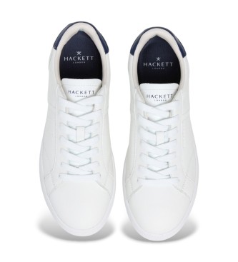 Hackett London Sneakers Bond Break in pelle bianca
