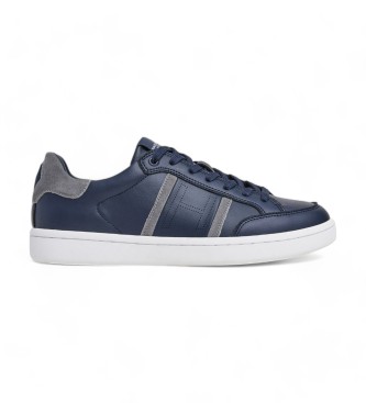 Hackett London Bond Sport - Baskets en cuir bleu marine