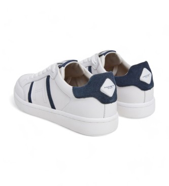 Hackett London Sneaker Bond Sport in pelle bianca