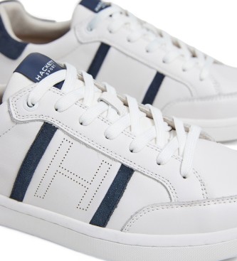 Hackett London Bond Sport leren sportschoenen wit