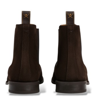 Hackett London Botas de camurça Woking Chelsea castanhas