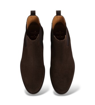 Hackett London Botas de camurça Woking Chelsea castanhas
