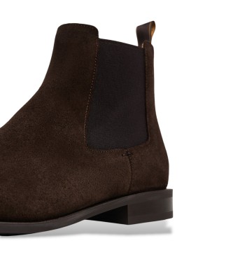 Hackett London Botas de camurça Woking Chelsea castanhas