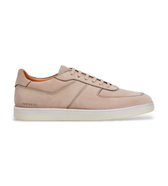 Hackett London Sneakers in pelle beige Brompton