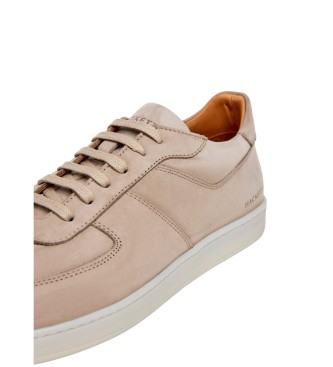 Hackett London Sneakers in pelle beige Brompton