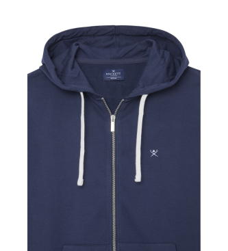 Hackett London Borstad marinbl sweatshirt