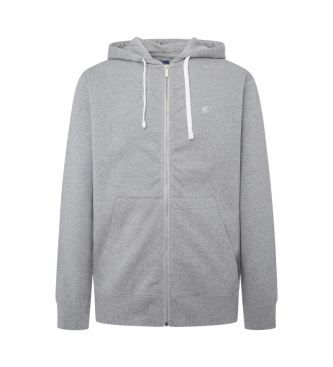 Hackett London Geborsteld grijs sweatshirt