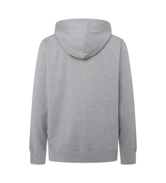 Hackett London Geborsteld grijs sweatshirt