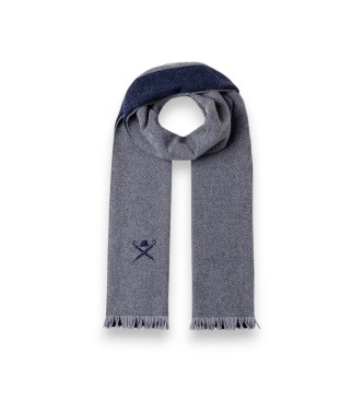 Hackett London Marineblauwe Brolly Frisby sjaal