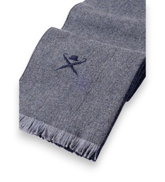 Hackett London Marineblauwe Brolly Frisby sjaal