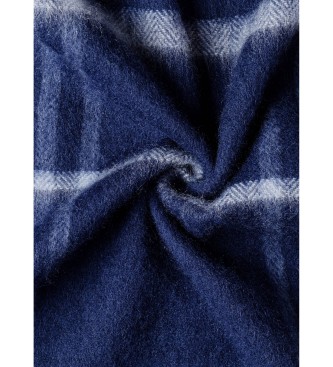 Hackett London Grote Cash-sjaal marineblauw