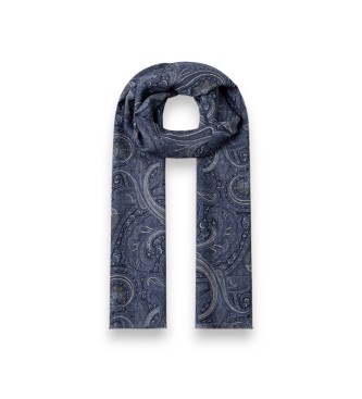 Hackett London Écharpe Mad Paisley marine