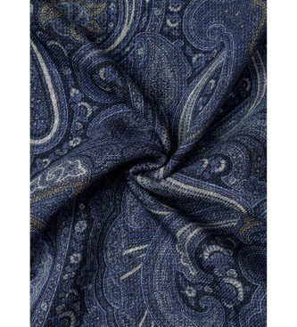 Hackett London Écharpe Mad Paisley marine