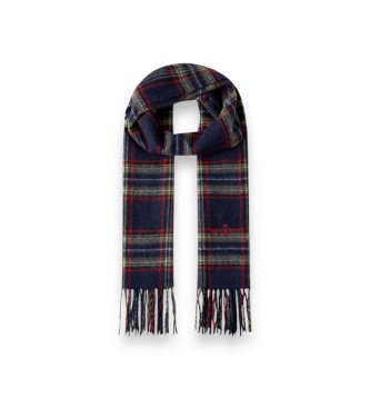 Hackett London Groene Plaid Logo sjaal