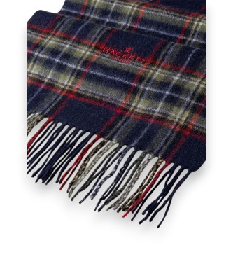 Hackett London Groene Plaid Logo sjaal