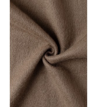 Hackett London Effen Patch Cash sjaal bruin