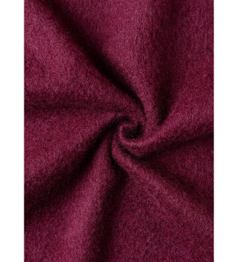 Hackett London Bordeauxrode Solid Patch Cash sjaal