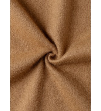 Hackett London Effen Patch Cash sjaal beige