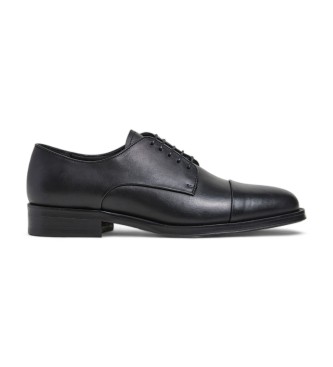 Hackett London Burton Edge Leder Blcher Schuhe schwarz