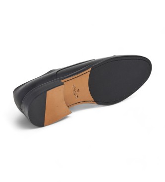 Hackett London Burton Edge Leder Blcher Schuhe schwarz
