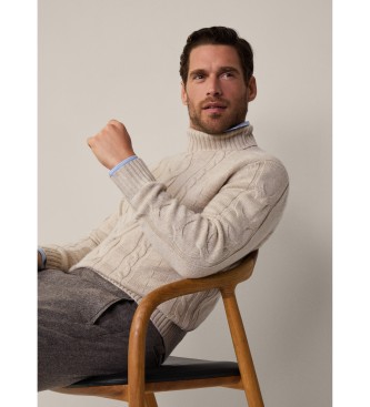 Hackett London Roll beige jumper