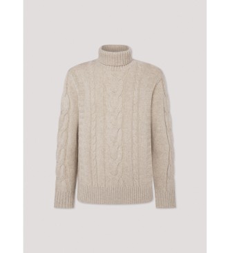 Hackett London Maglione arrotolato beige