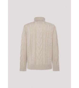 Hackett London Pull beige  roulettes