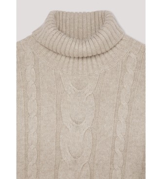 Hackett London Pull beige  roulettes