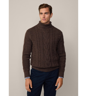 Hackett London Brun rullepullover