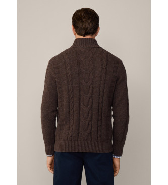 Hackett London Brun rullepullover