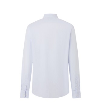 Hackett London camisa rayas finas city fit clásico azul