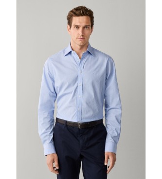 Hackett London Camisa City Shadow Stripe azul medio