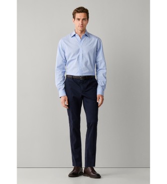 Hackett London Camisa City Shadow Stripe azul medio