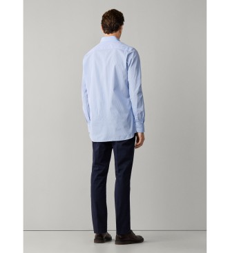 Hackett London Camisa City Shadow Stripe azul medio
