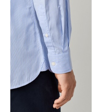 Hackett London Camisa City Shadow Stripe azul medio