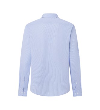 Hackett London Camisa City Shadow Stripe azul