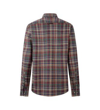 Hackett London Flanellhemd kariert Country Fit klassisch mehrfarbig