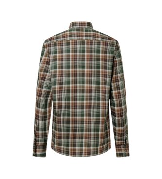 Hackett London Camicia Country Plaid Check verde oliva