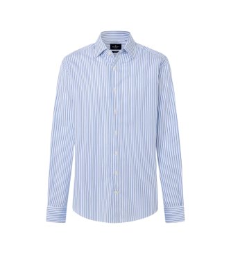Hackett London Modra srajca Dualtone Str