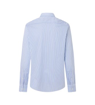 Hackett London Modra srajca Dualtone Str