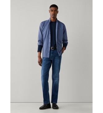Hackett London Bistvena barvana srajca modra