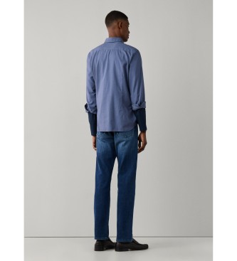 Hackett London Bistvena barvana srajca modra