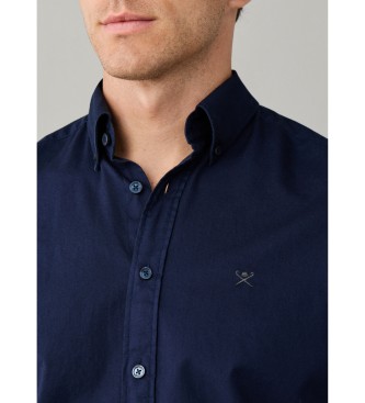 Hackett London Srajca Essential Dyed mornarsko modra