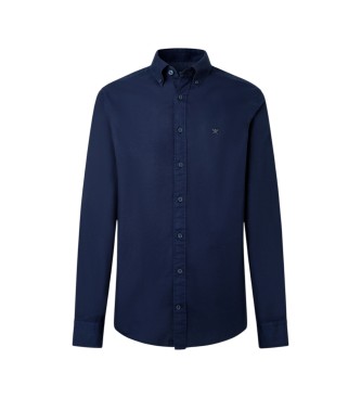 Hackett London Srajca Essential Dyed mornarsko modra