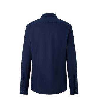 Hackett London Srajca Essential Dyed mornarsko modra
