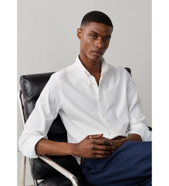 Hackett London Camicia Essential Dyed bianco