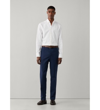 Hackett London Camicia Essential Dyed bianco