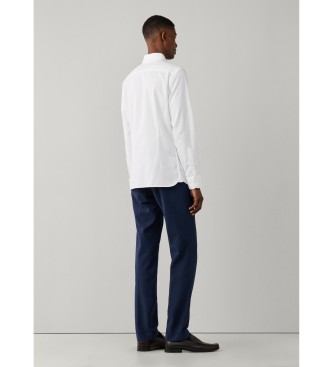 Hackett London Camicia Essential Dyed bianco