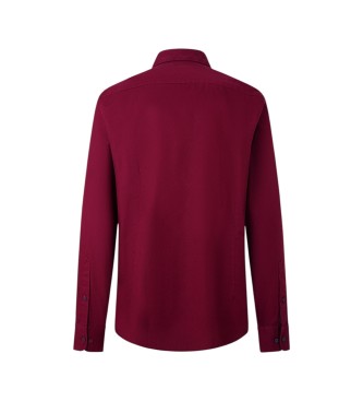 Hackett London Camicia Essential Dyed bordeaux