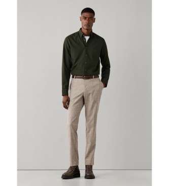 Hackett London Camicia Essential Dyed verde